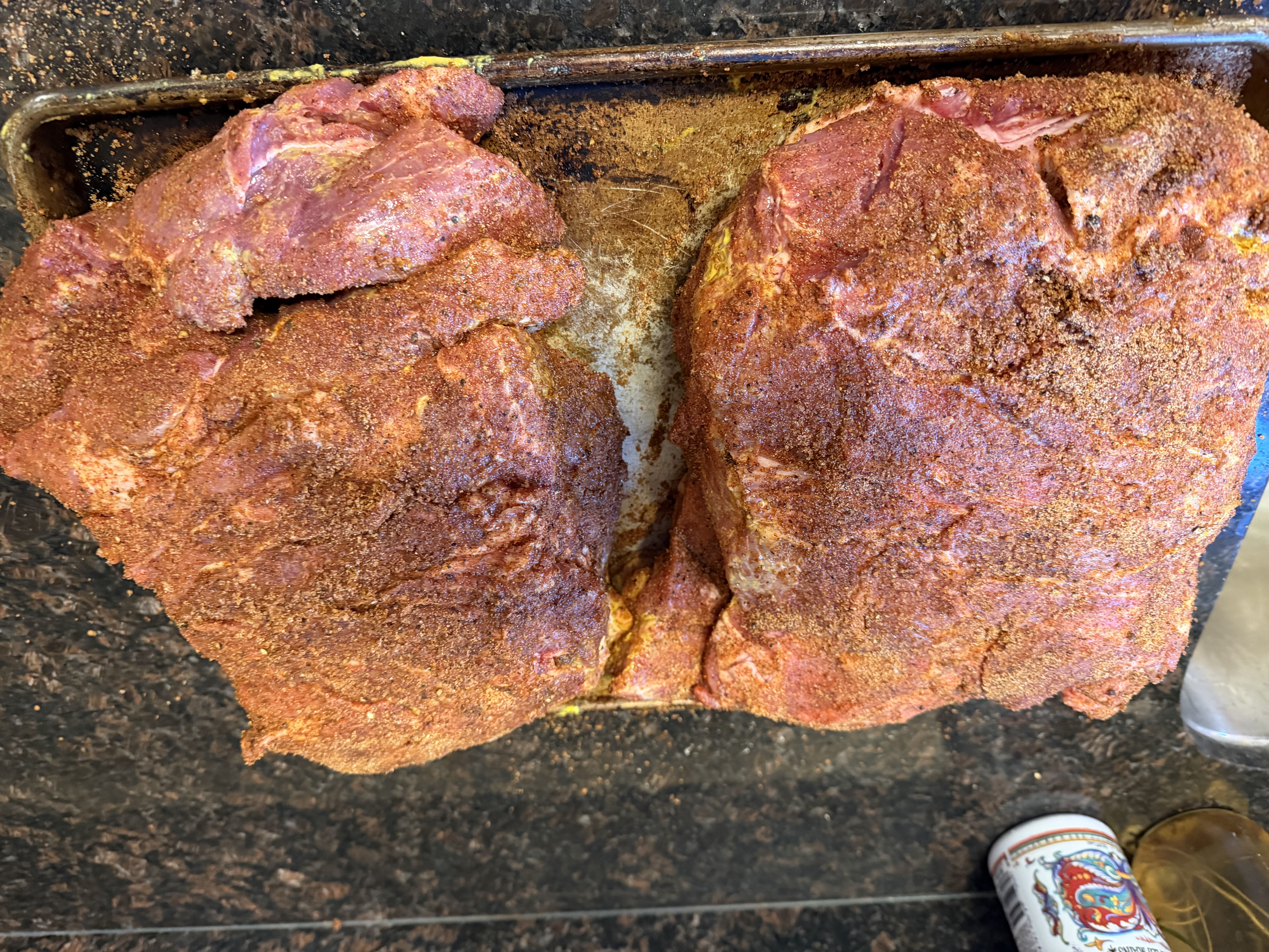 Pork shoulder before cooking